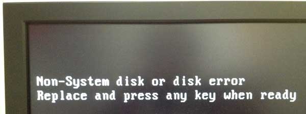 Non-system disk